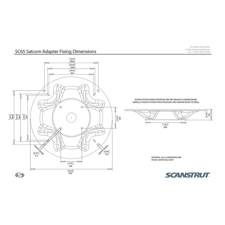 Scanstrut SC65 Satcom Mount [SC65]