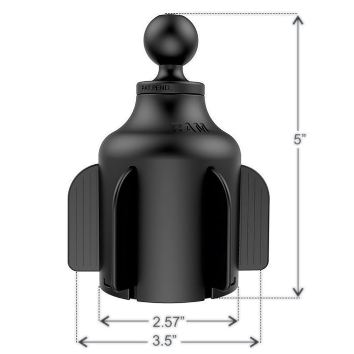RAM Mount RAM Stubby Cup Holder Mount w/Round Plate [RAP-B-299-4-202U]
